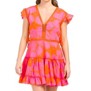 Z&L Europe handmade cover up aloha mini dress size small